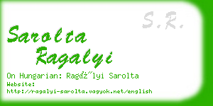 sarolta ragalyi business card